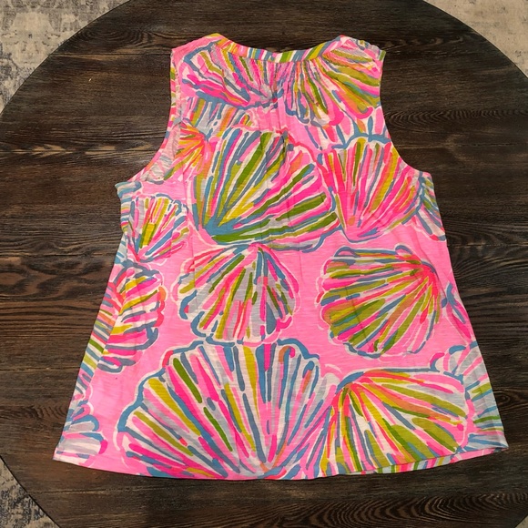 Lilly Pulitzer Essie Tank Shellabrate Pink Pout - Picture 3 of 4